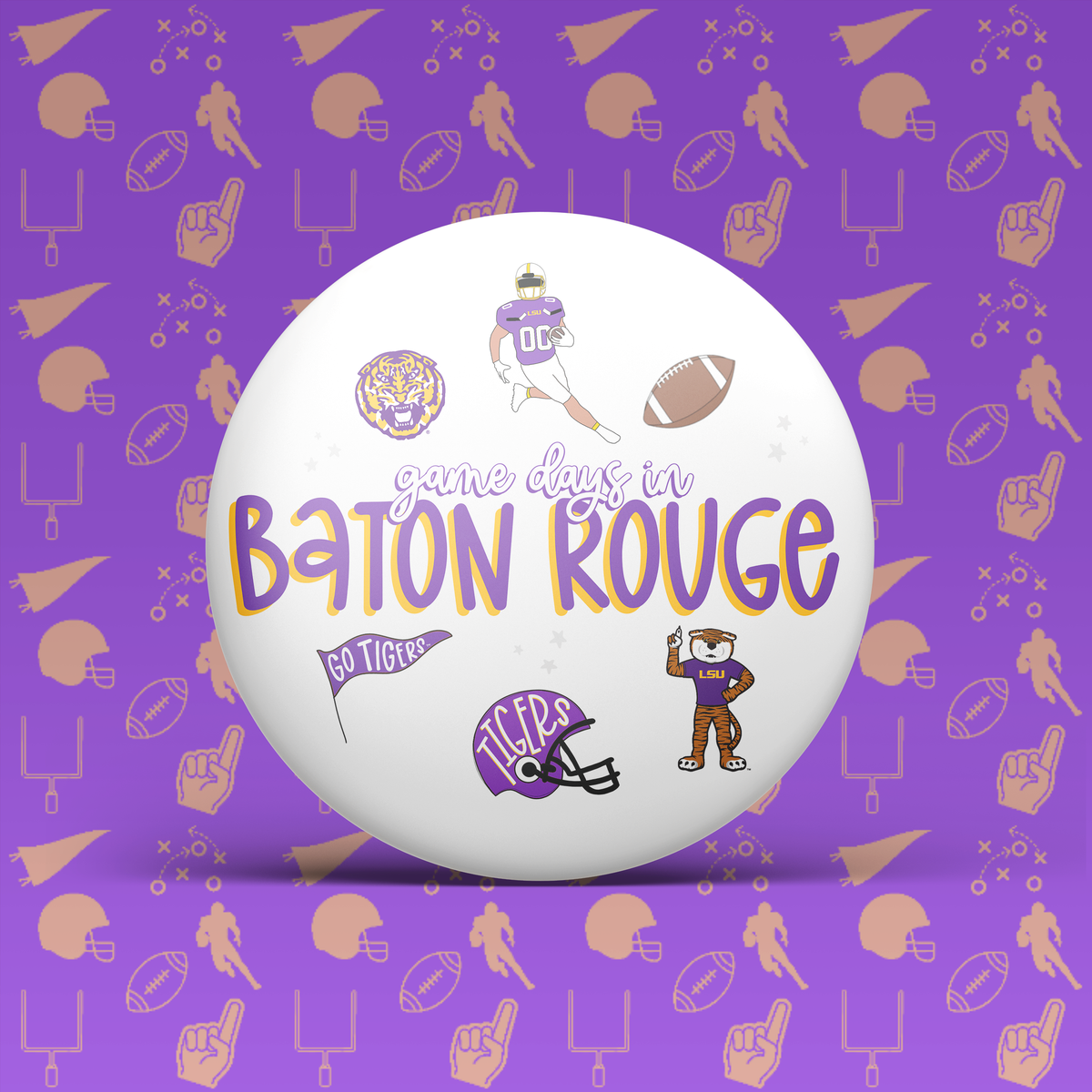 Game Days In Baton Rouge Button