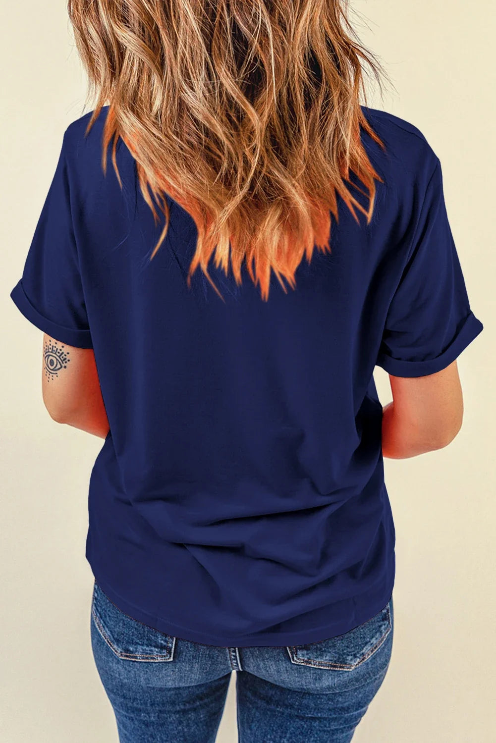 Addie - Blue Game Day Baseball Graphic Tee