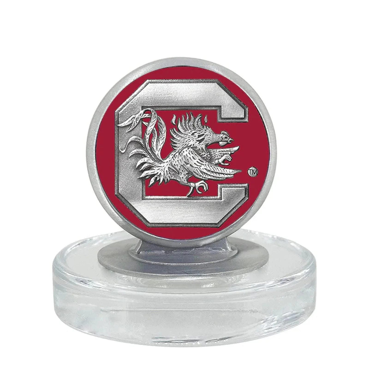 University of South Carolina Heritage Decanter with 3D Top and 2 Glasses with Chest Box
