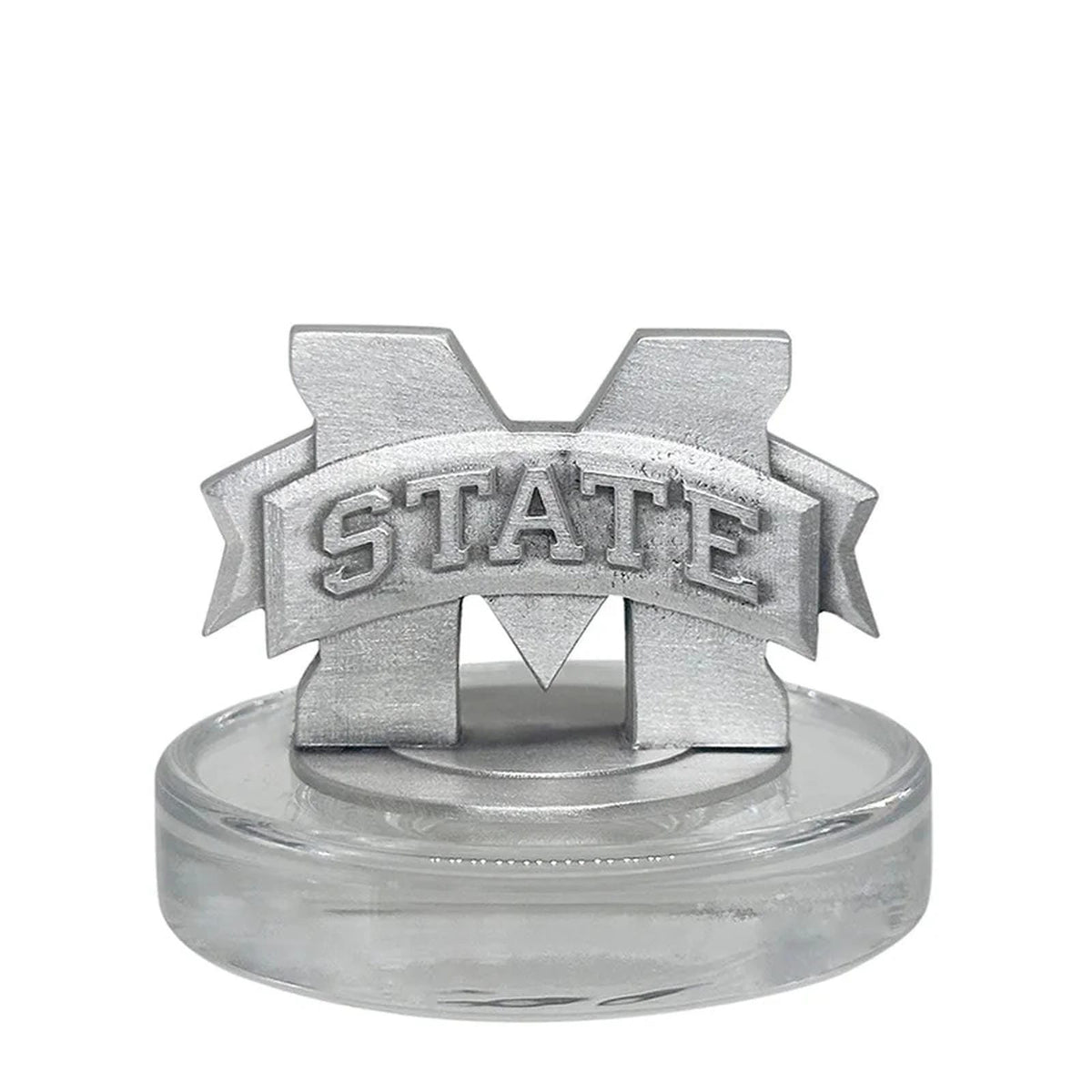 Mississippi State University Bulldogs "M" Royal Decanter with 3D Top Chest Set