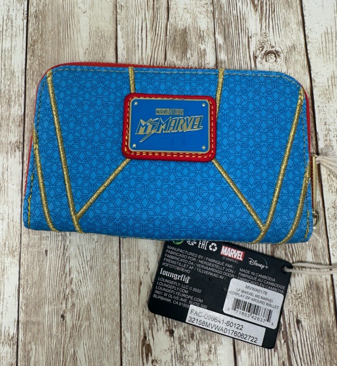 Cartera con cremallera de cosplay de Ms. Marvel de Loungefly