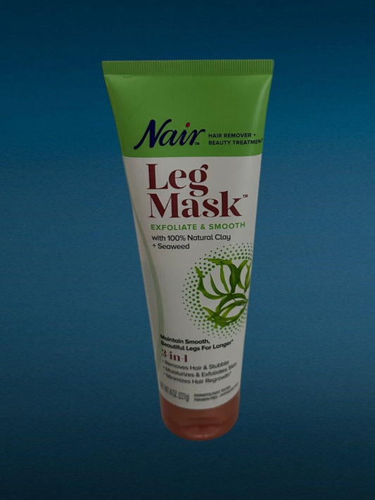 Nair Natural Clay & Seaweed 3 in 1 Leg Mask Hair Remover Beauty Treatment 3x 8oz
