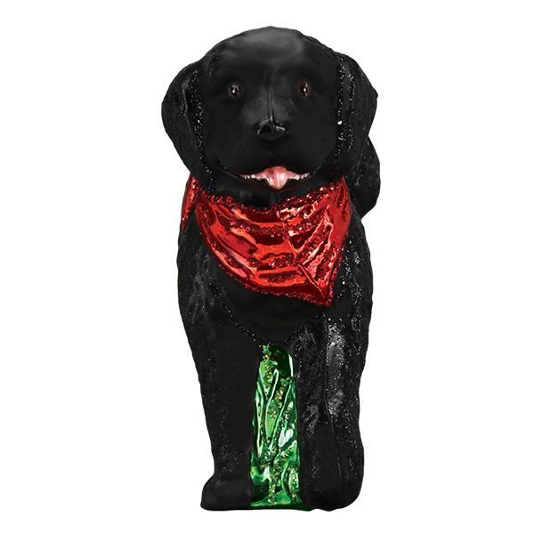 Black Doodle Dog Ornament