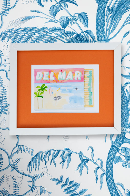 Del Mar Matchbook Art Print