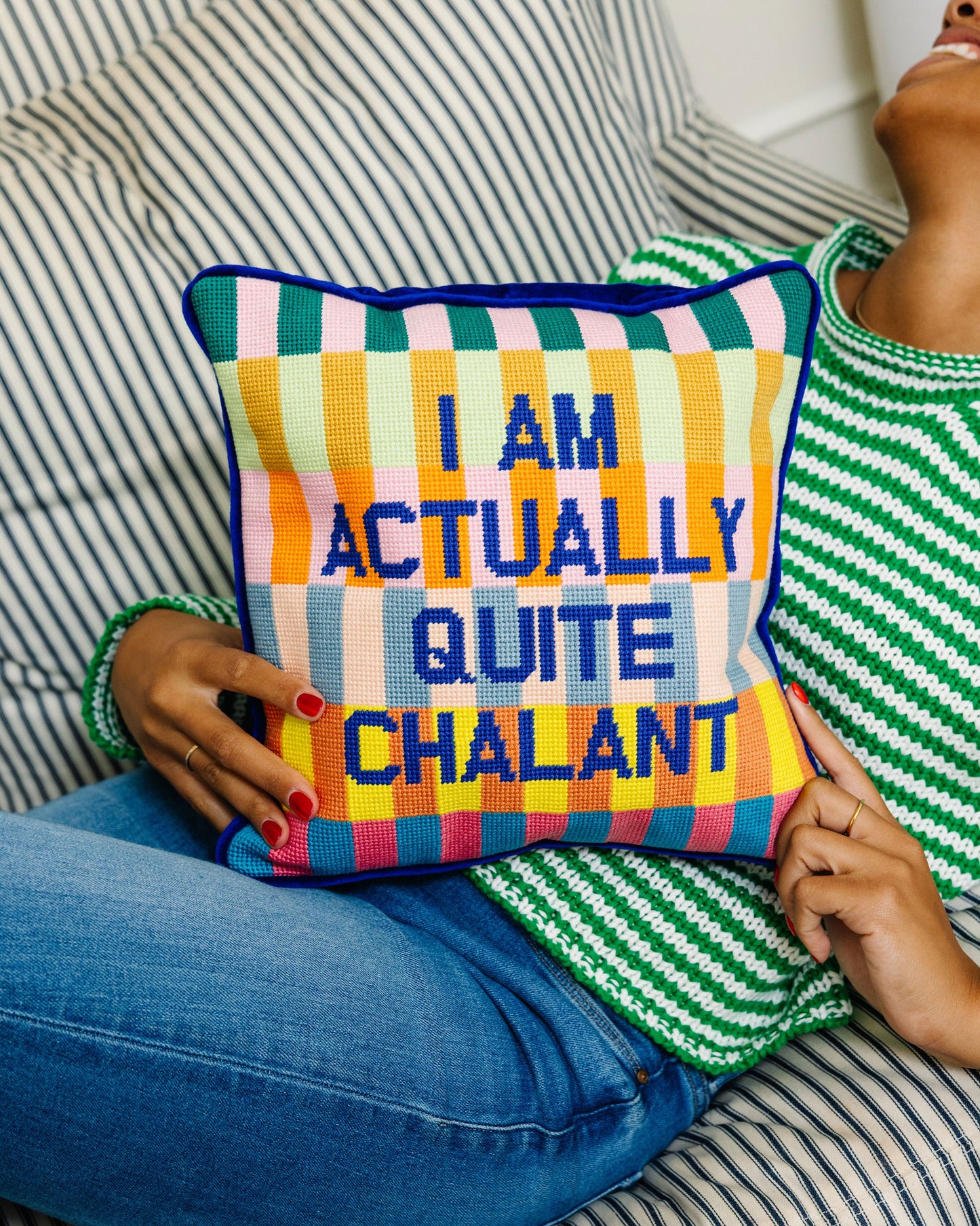 Chalant Needlepoint Pillow