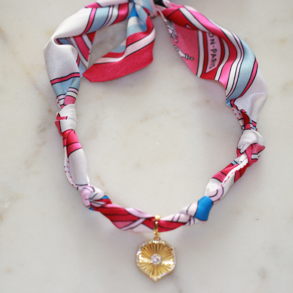 Wrapped in Strength Scarf Necklace