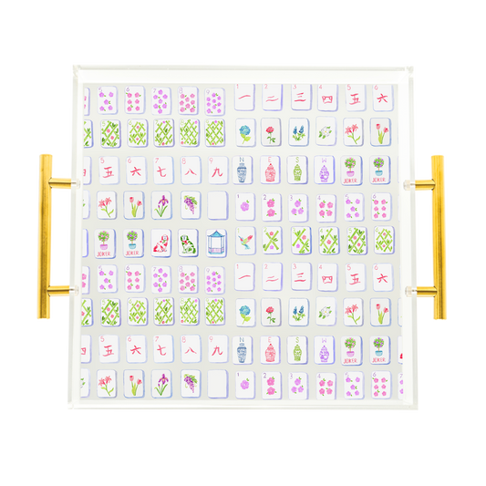 Mahjong Tiles Acrylic Tray