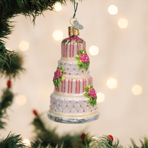 Elegant Wedding Cake Ornament