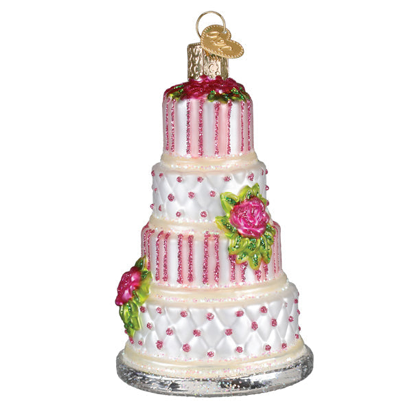 Elegant Wedding Cake Ornament