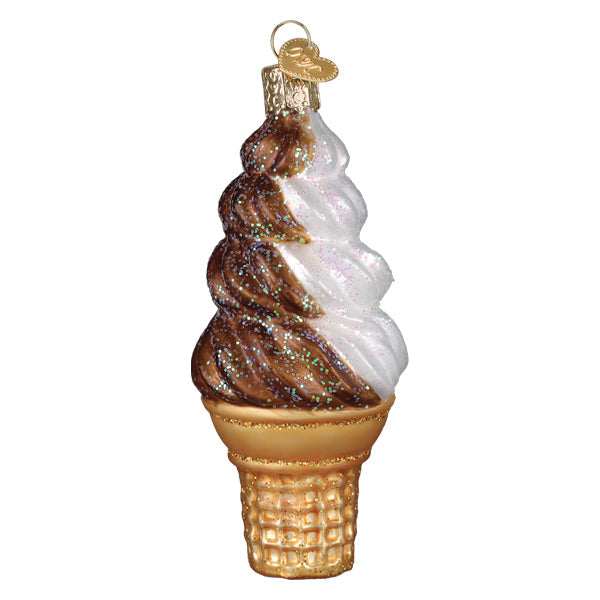 Chocolate Swirl Soft Serve Ornament