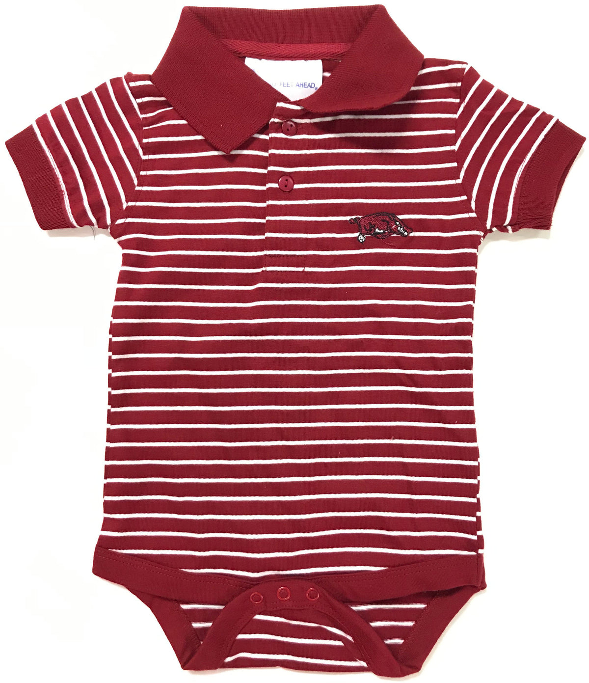 Arkansas Jersey Stripe Golf Creeper