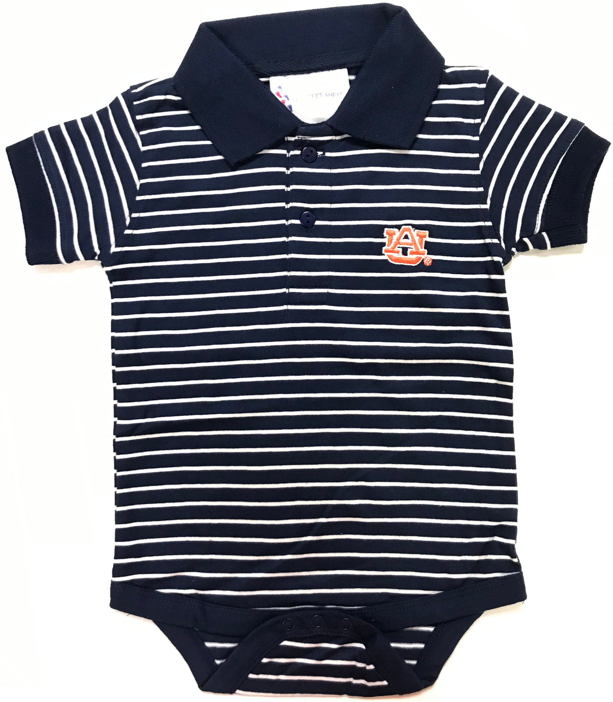 Auburn Jersey Stripe Golf Creeper
