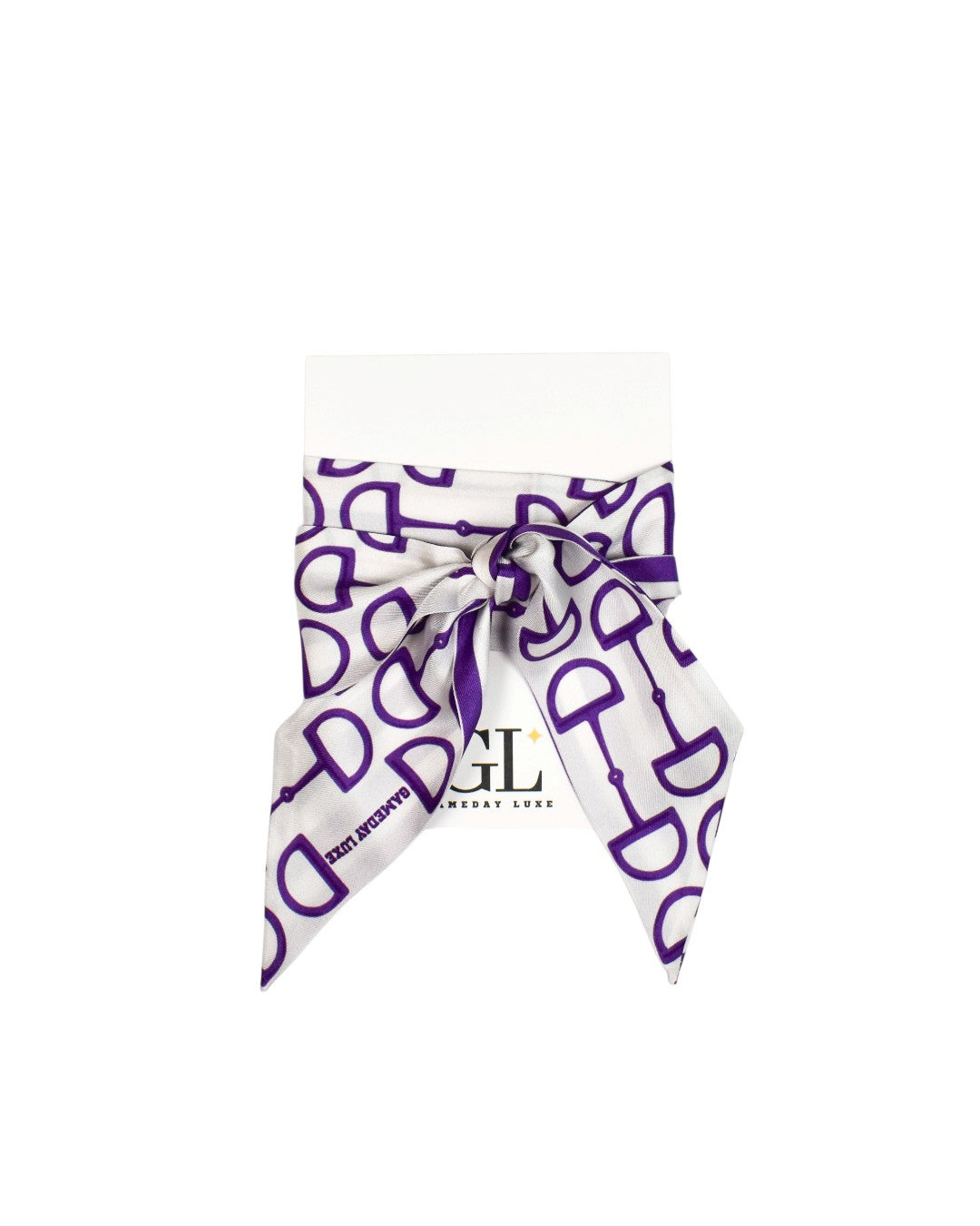 The Gameday Signature Scarf - White and Purple