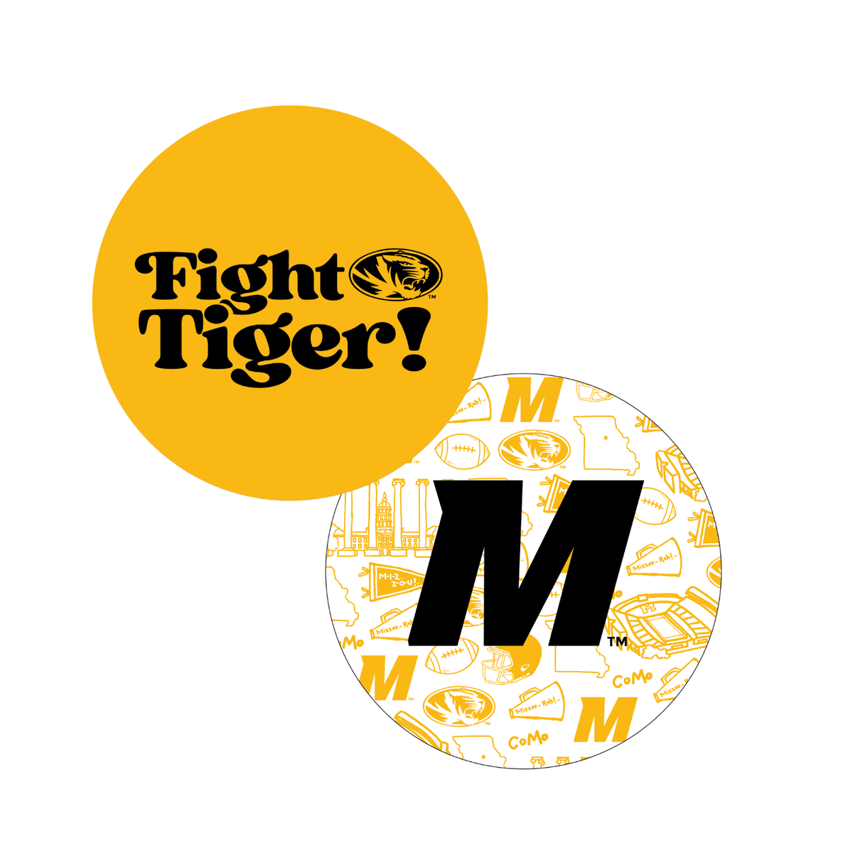 The University of Missouri (Mizzou) - Drink Coasters, Set of 25
