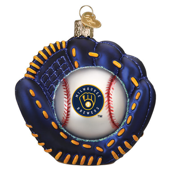 Brewers Baseball Mitt Ornament