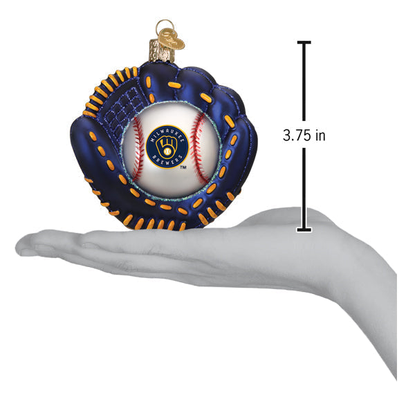 Brewers Baseball Mitt Ornament