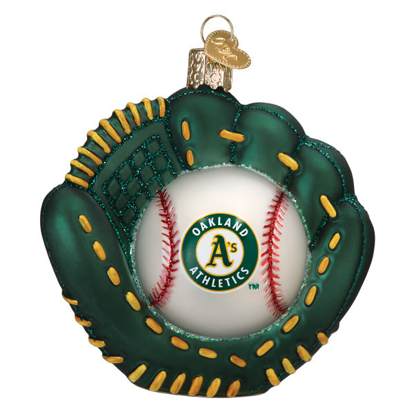 Athletics Baseball Mitt Ornament