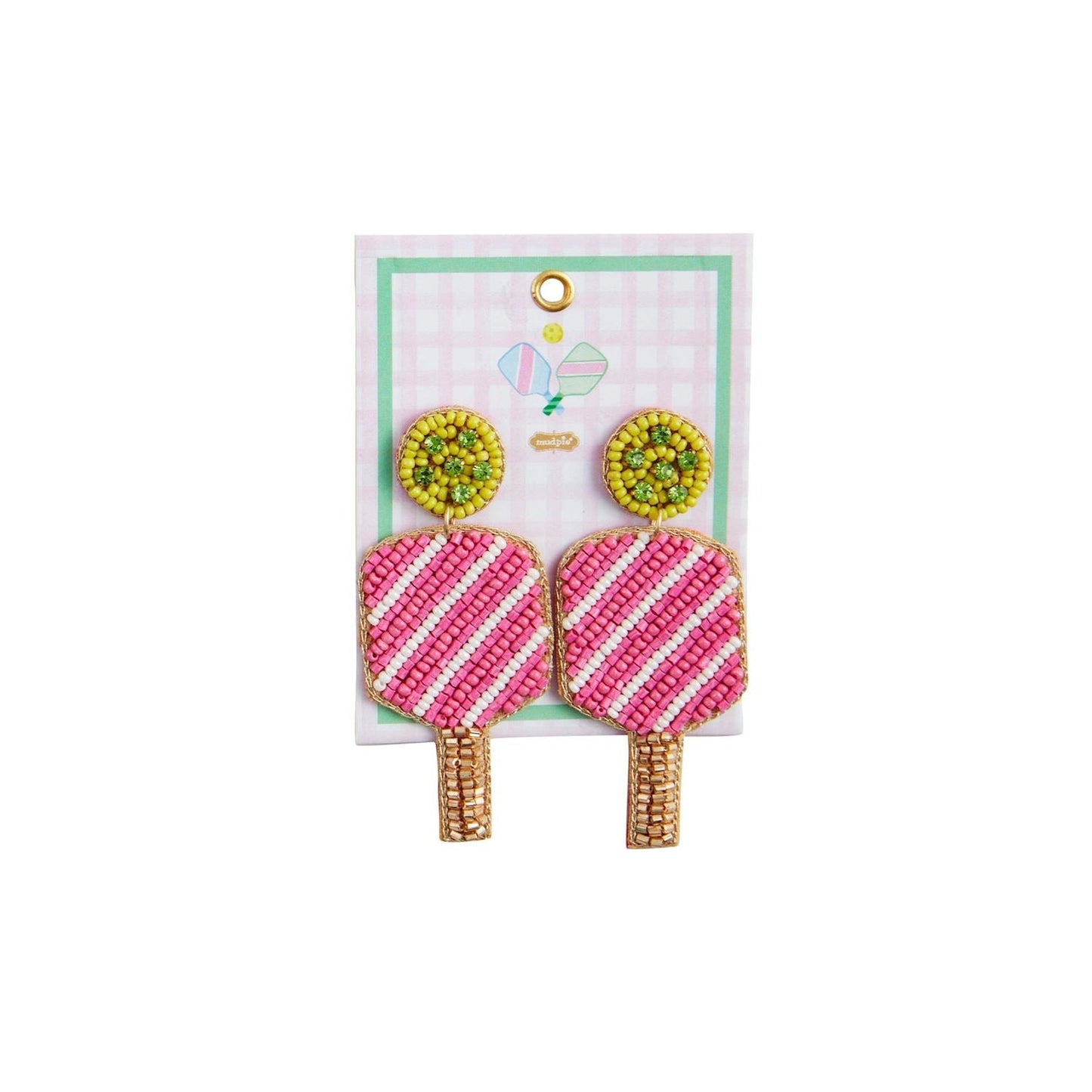 Pickleball Beaded Earrings