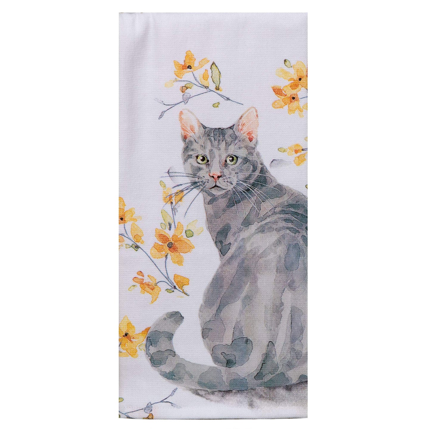 Gray Cat Sweet Home Kitchen Towel