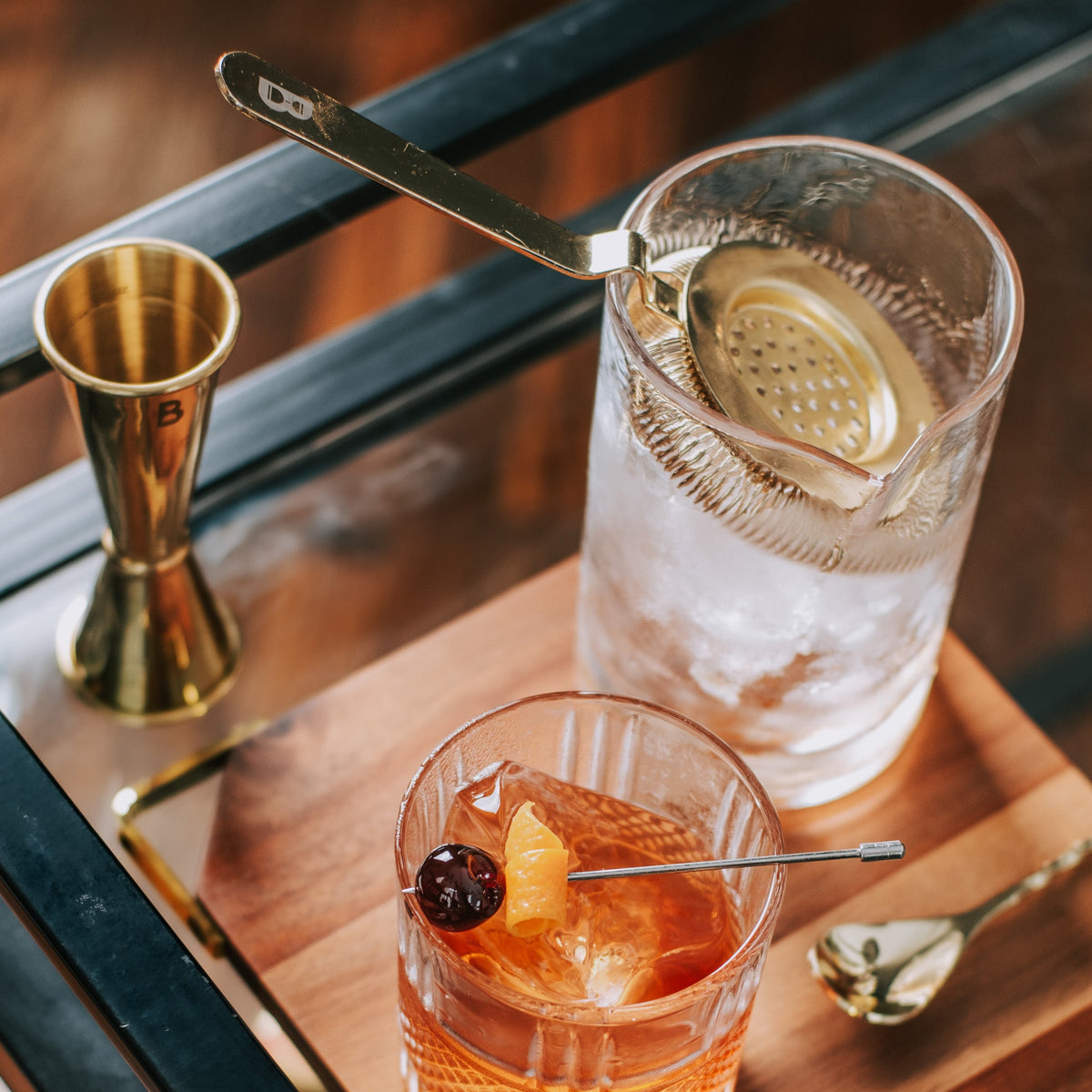 Deluxe Antique-Style Cocktail Strainer