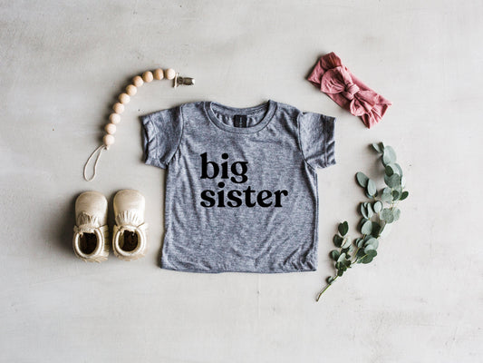 Big Sister Modern Baby and Kids Tee