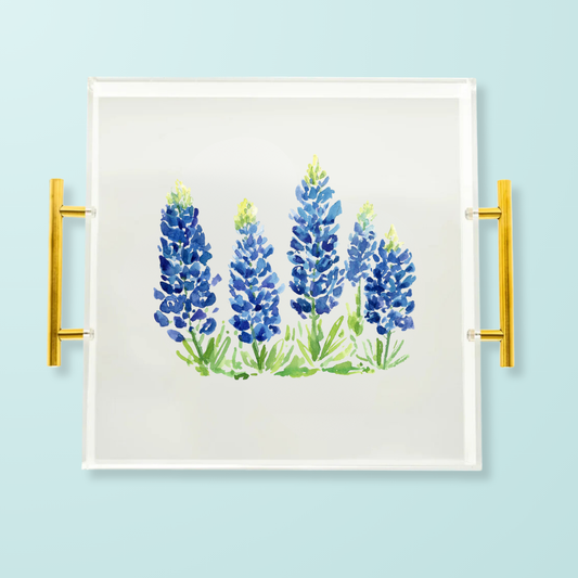 Bluebonnet Fields Acrylic Tray