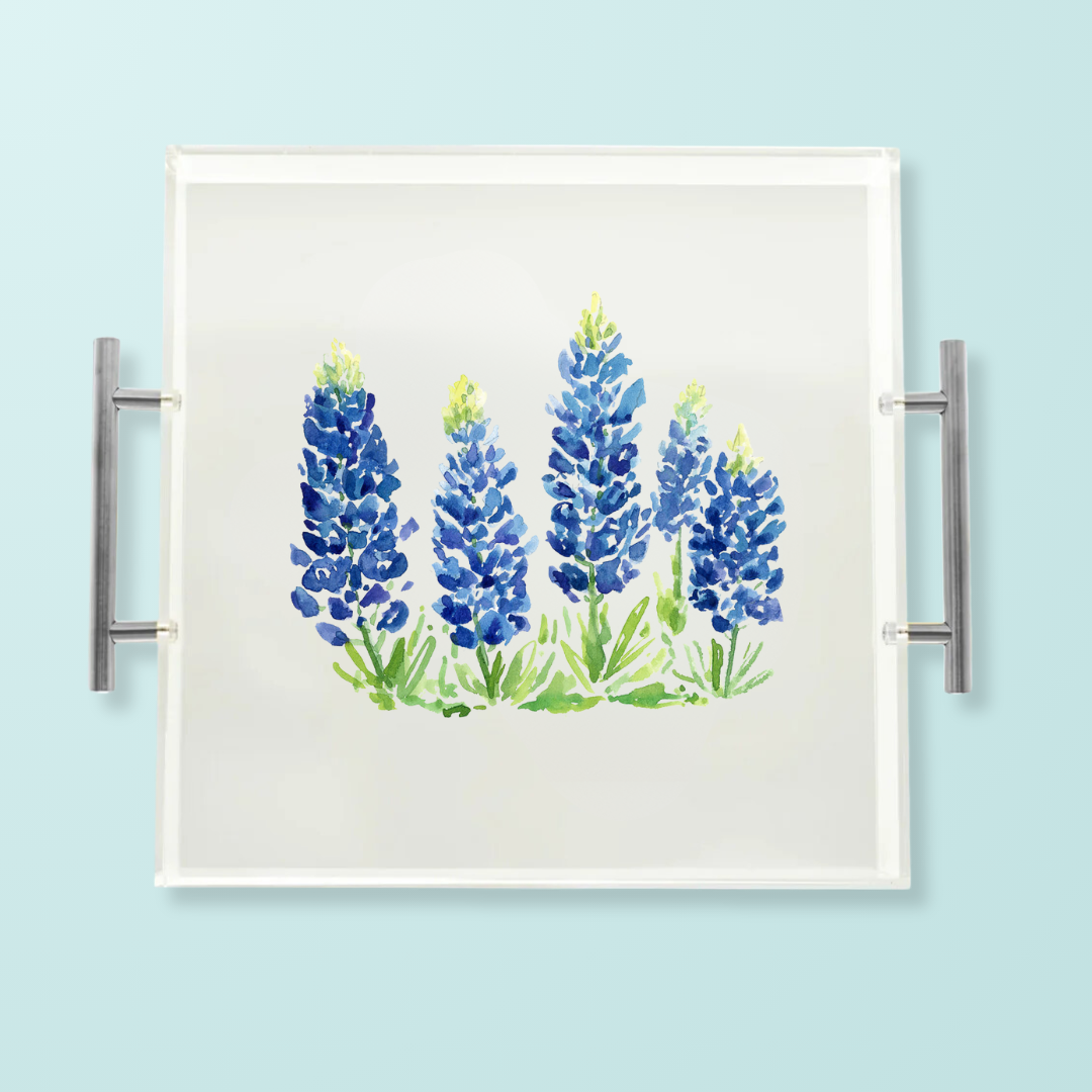 Bluebonnet Fields Acrylic Tray