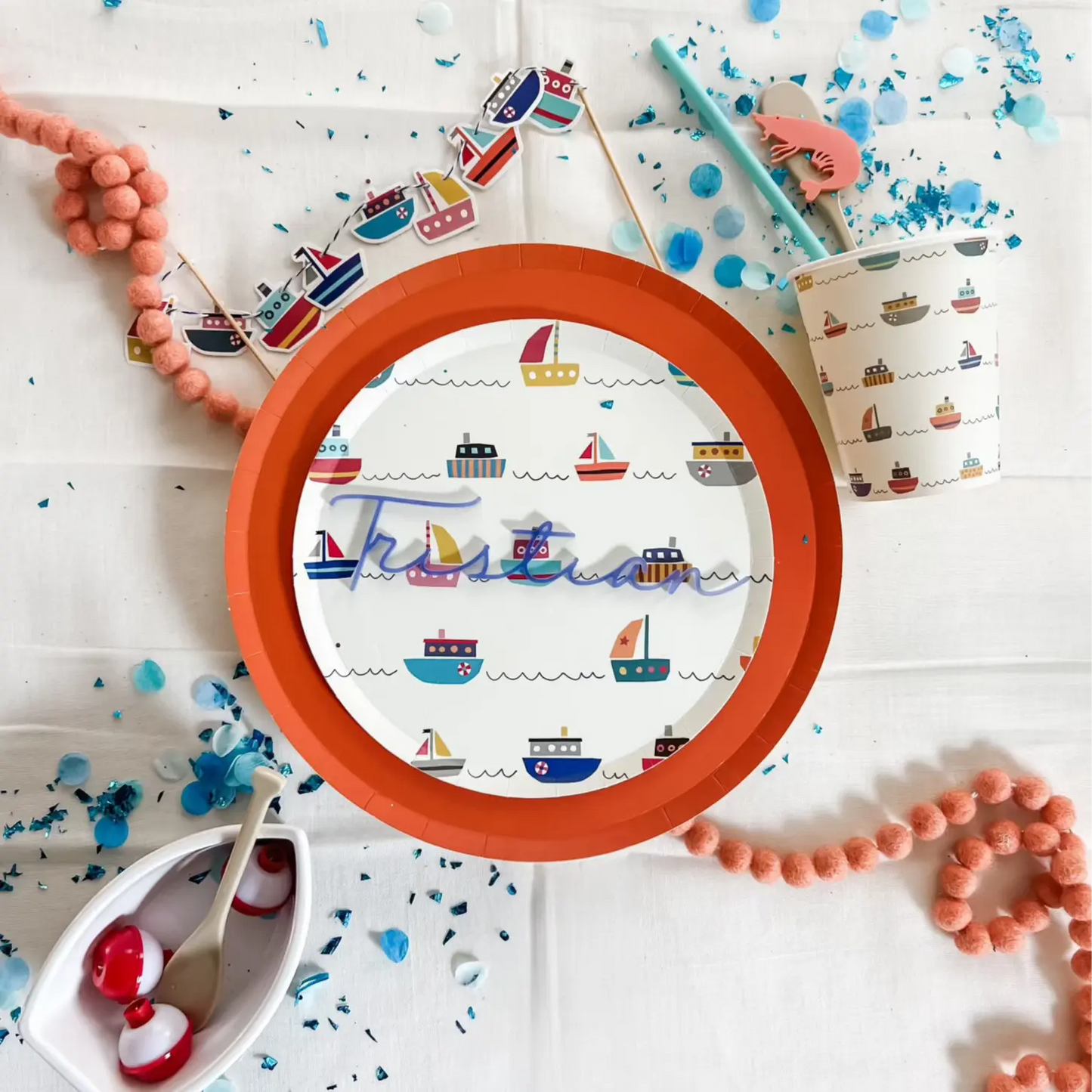 Boat Paper Party Cups (8pcs)