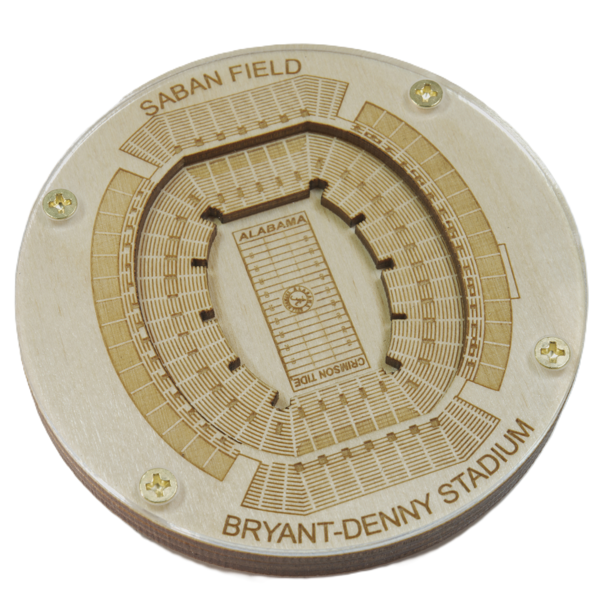 Tuscaloosa, Alabama Coaster Art (Saban Field at Bryant–Denny Stadium)