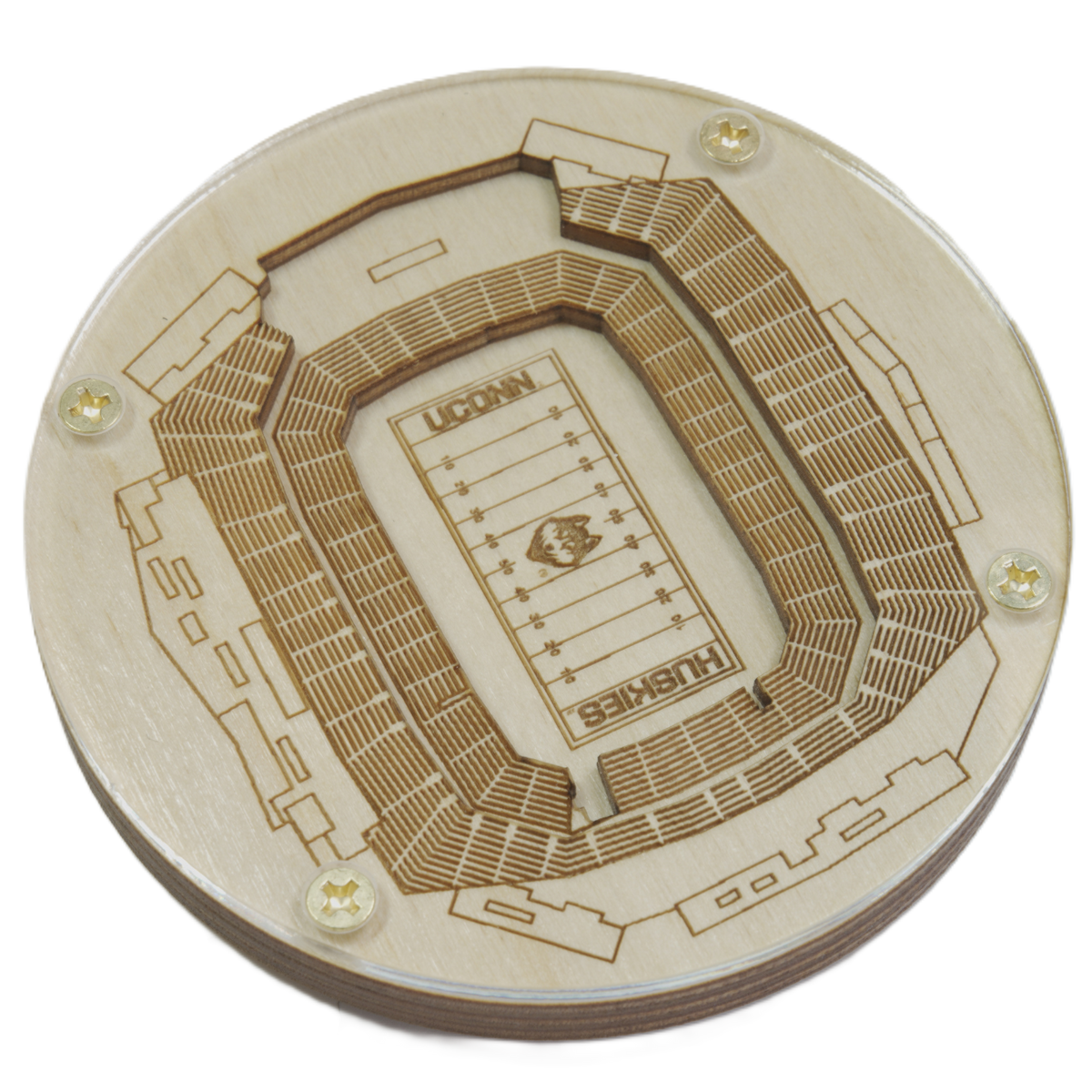 East Hartford, Connecticut Coaster Art (Pratt & Whitney Stadium at Rentschler Field)