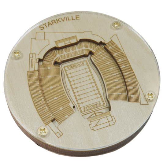 Starkville, Mississippi Coaster Art (Davis Wade Stadium)