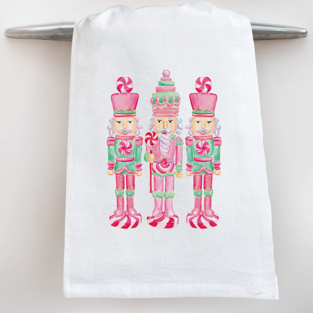 Candy Nutcrackers Tea Towel