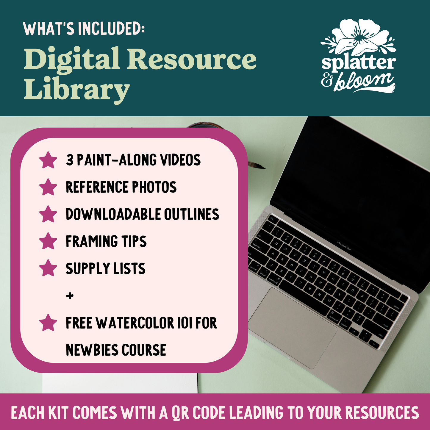 Dino Party Watercolor Painting Kit - (Mini)