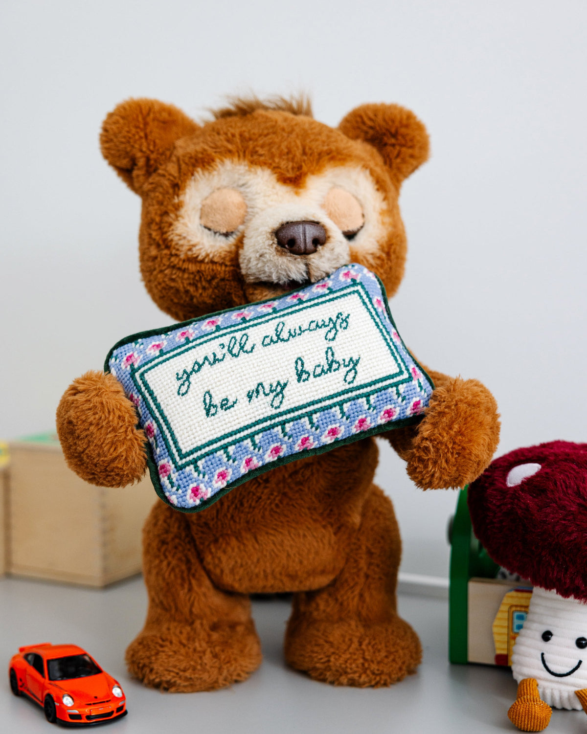 Be My Baby Mini Needlepoint Pillow
