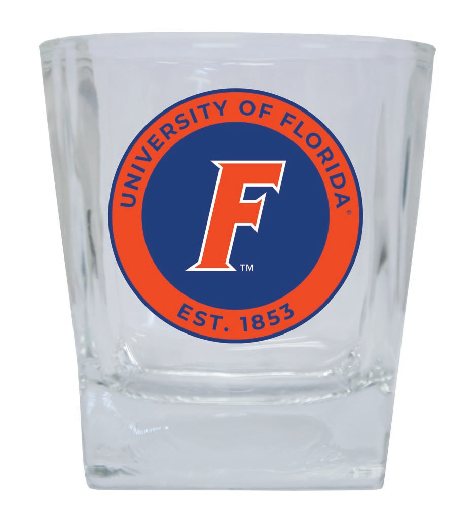 Florida Gators 10 oz Whiskey Rocks Glass Circle Design Officially Licensed Collegiate Product
