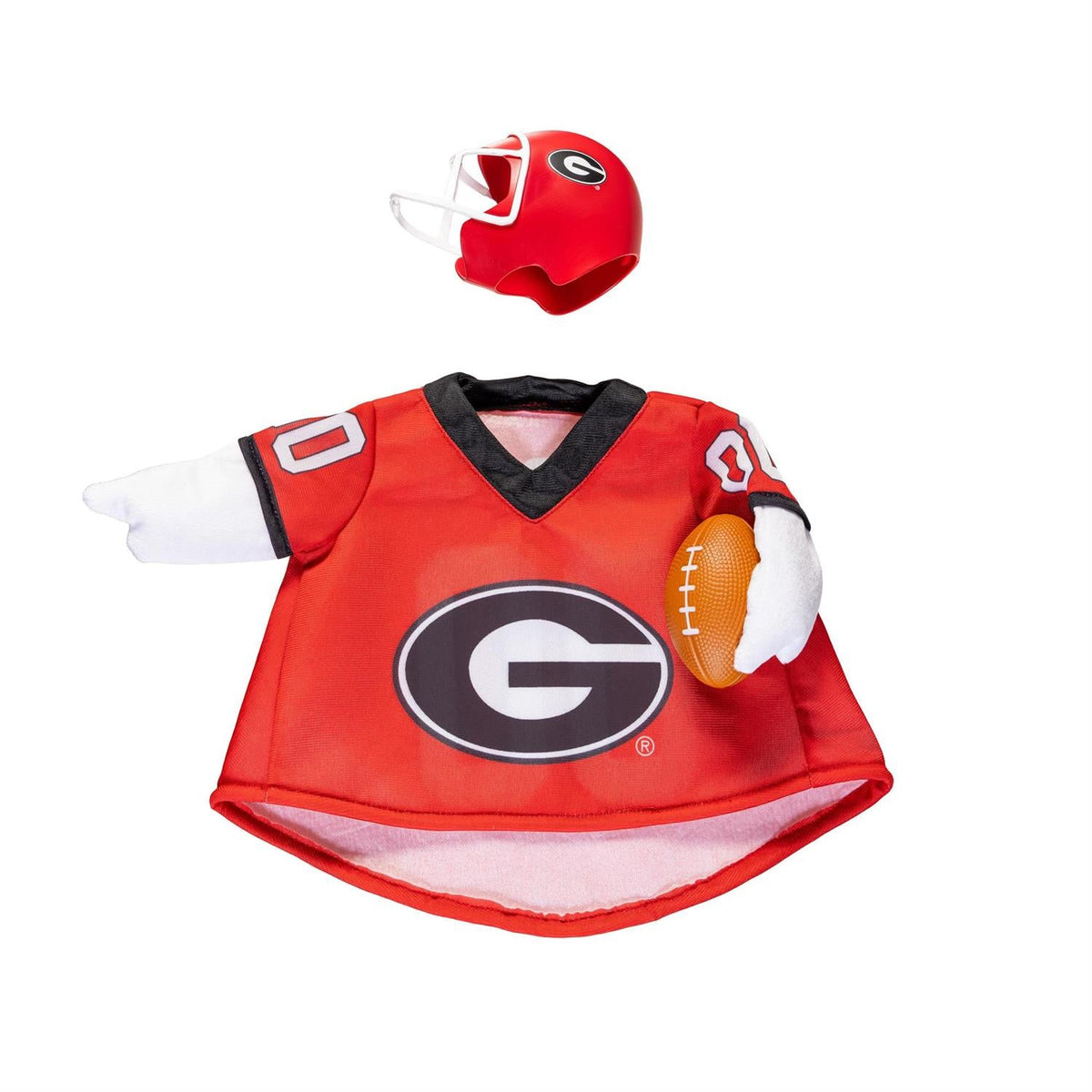Georgia Bulldogs Football Porch Goose Outfit for 21 Inch Goose