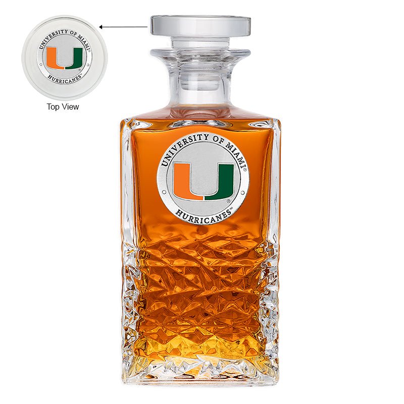 Miami Hurricanes Heritage Decanter
