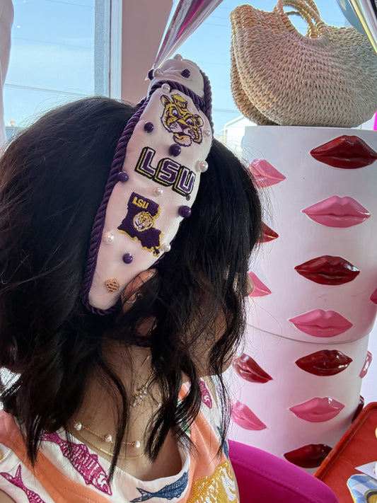 BRIANNA CANNON -
LSU College Vault Rope Headband