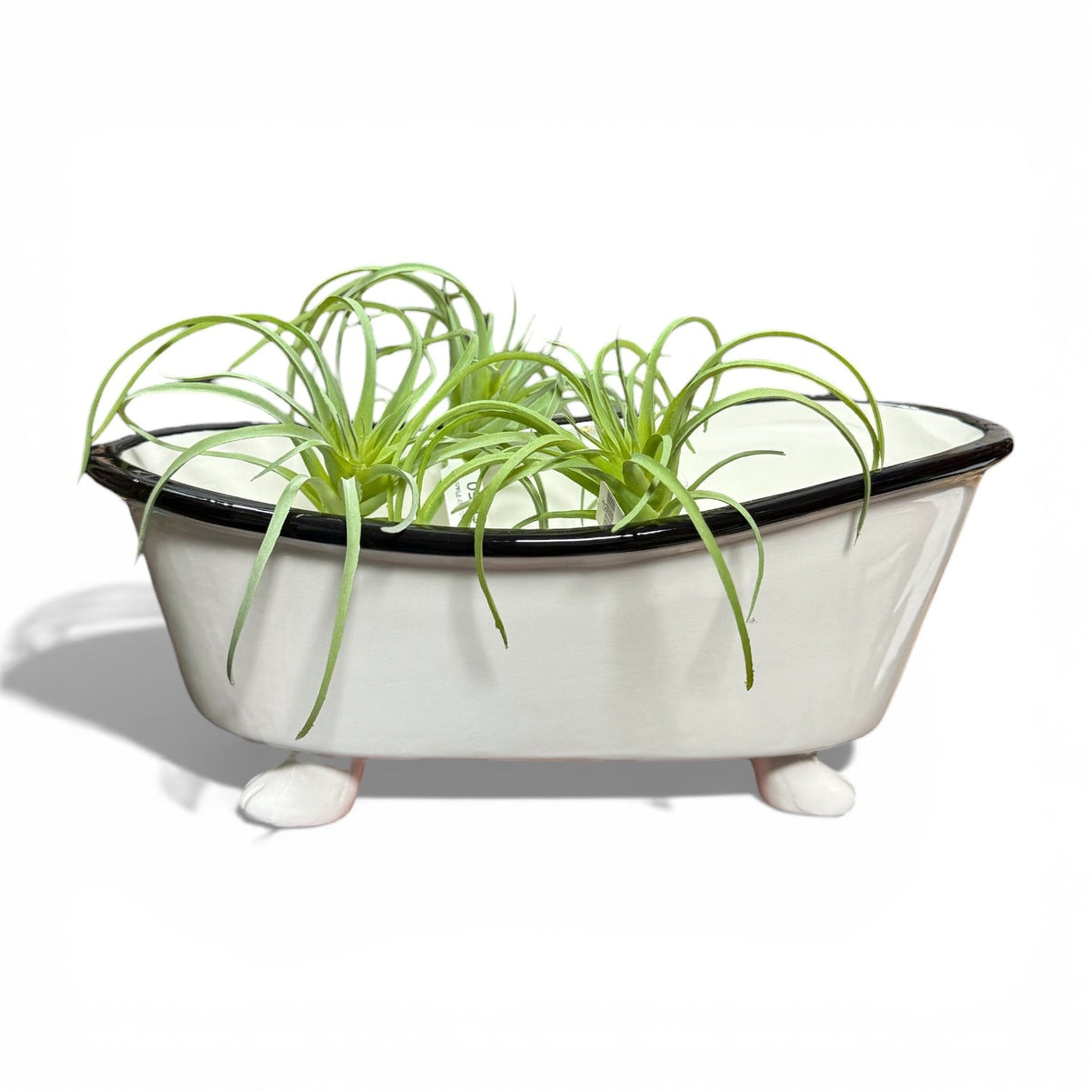 Ceramic Enamel Bathtub Planter & Soap Holder
