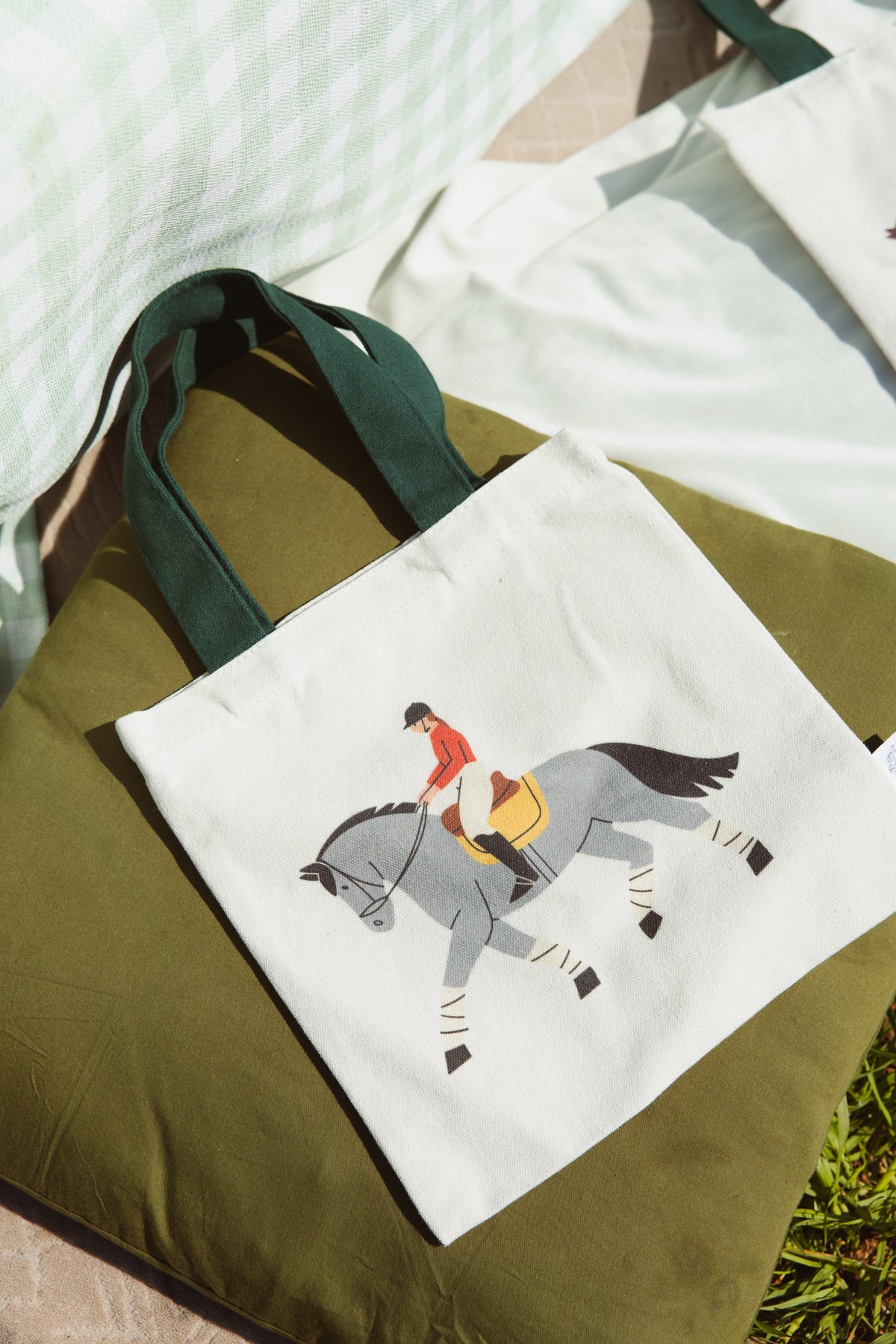 Horse Mini Tote Bag Set – 3-Pack Equestrian Kids Totes | Pony Party Favor Bags | Cute Horse Gifts for Girls