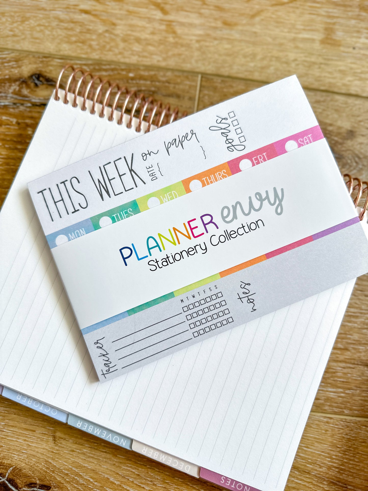 Weekly Dashboard Things To Do Rainbow Notepad - 7x5 Inches (*Notepad Only*) (NPE001)