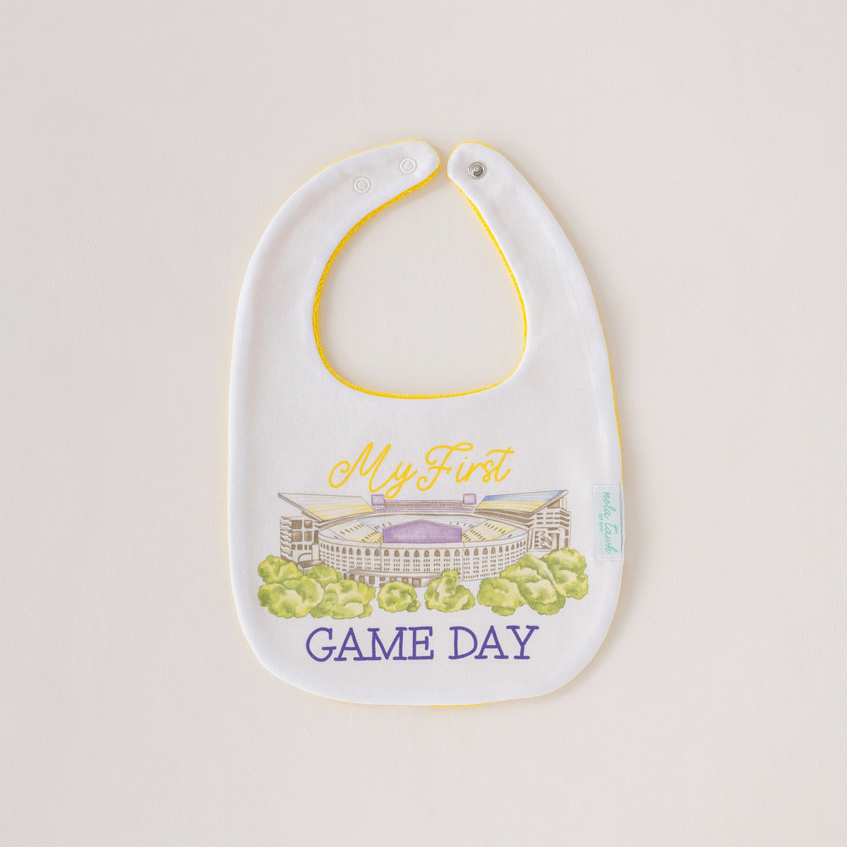 My First Game Day - LSU Organic Cotton Baby Bib