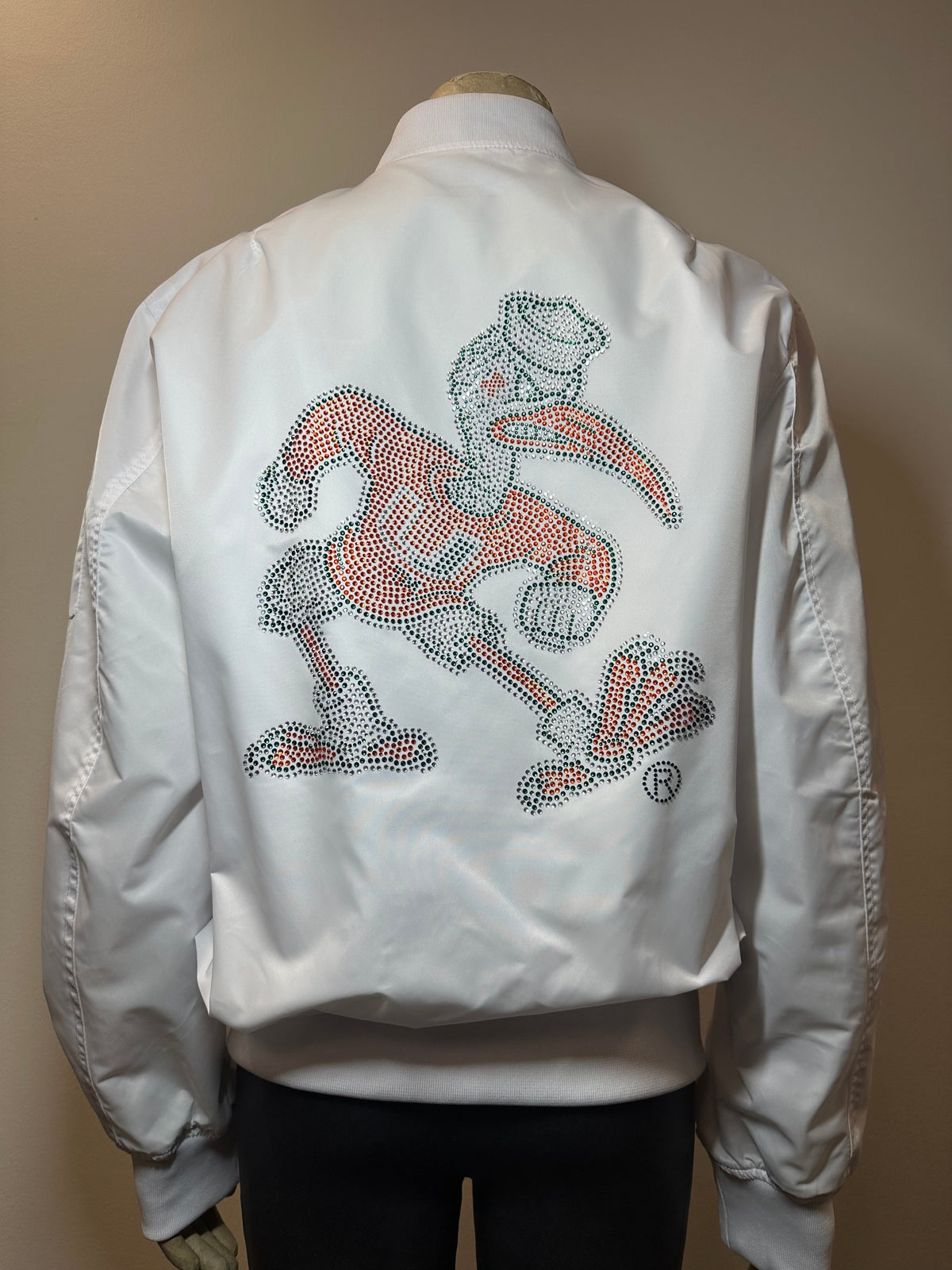 University of Miami Sebastian White Bomber