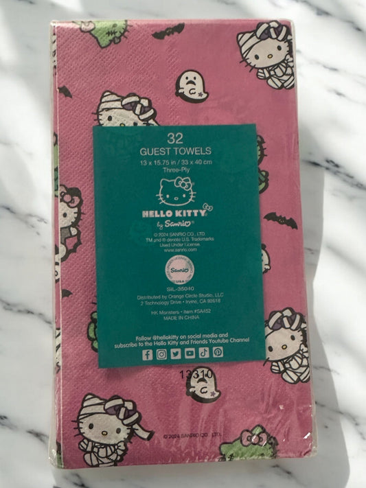 Pack of Halloween Hello Kitty Paper Guest Towels