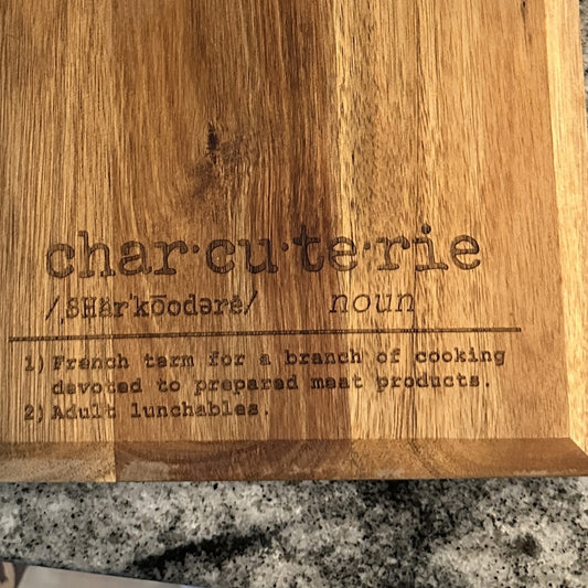 Charcuterie Adult Lunchables Decorative Wood Cutting Board Hostess Gift