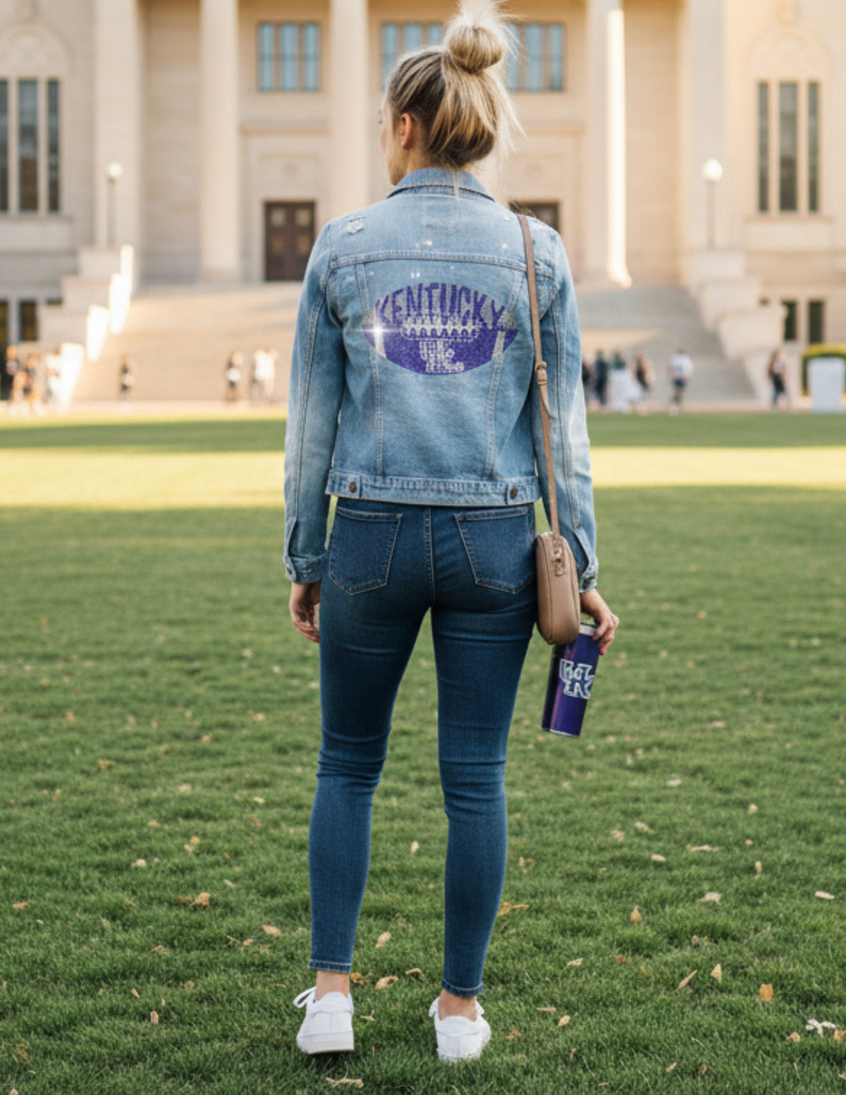 University of Kentucky Football Blue Denim Jacket