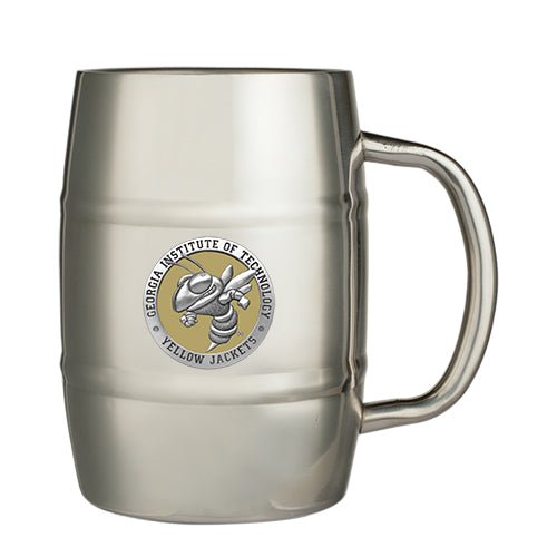 Georgia Tech Yellow Jackets Buzz Logo Keg Mug