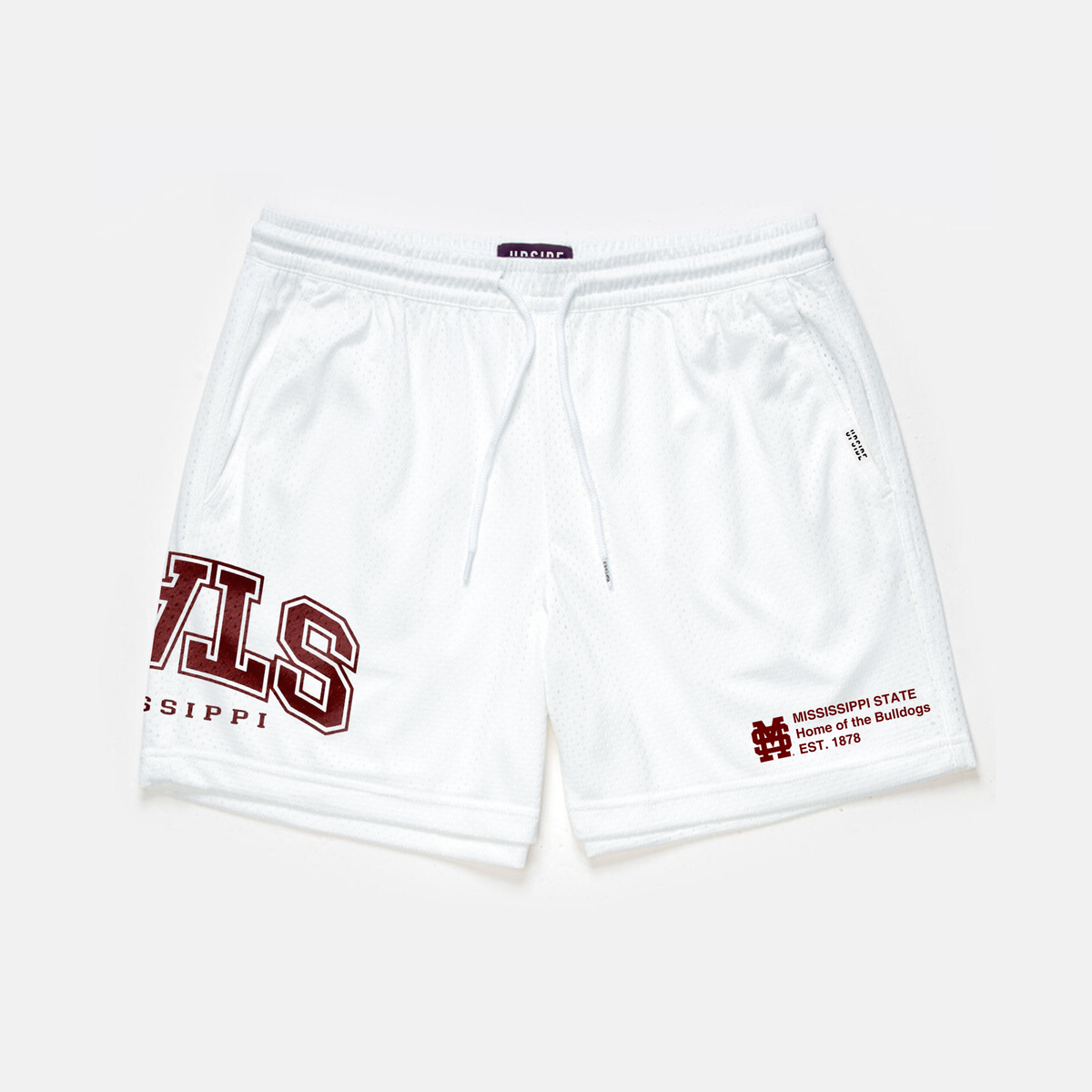 Mississippi State Mesh Shorts – White | Exclusive