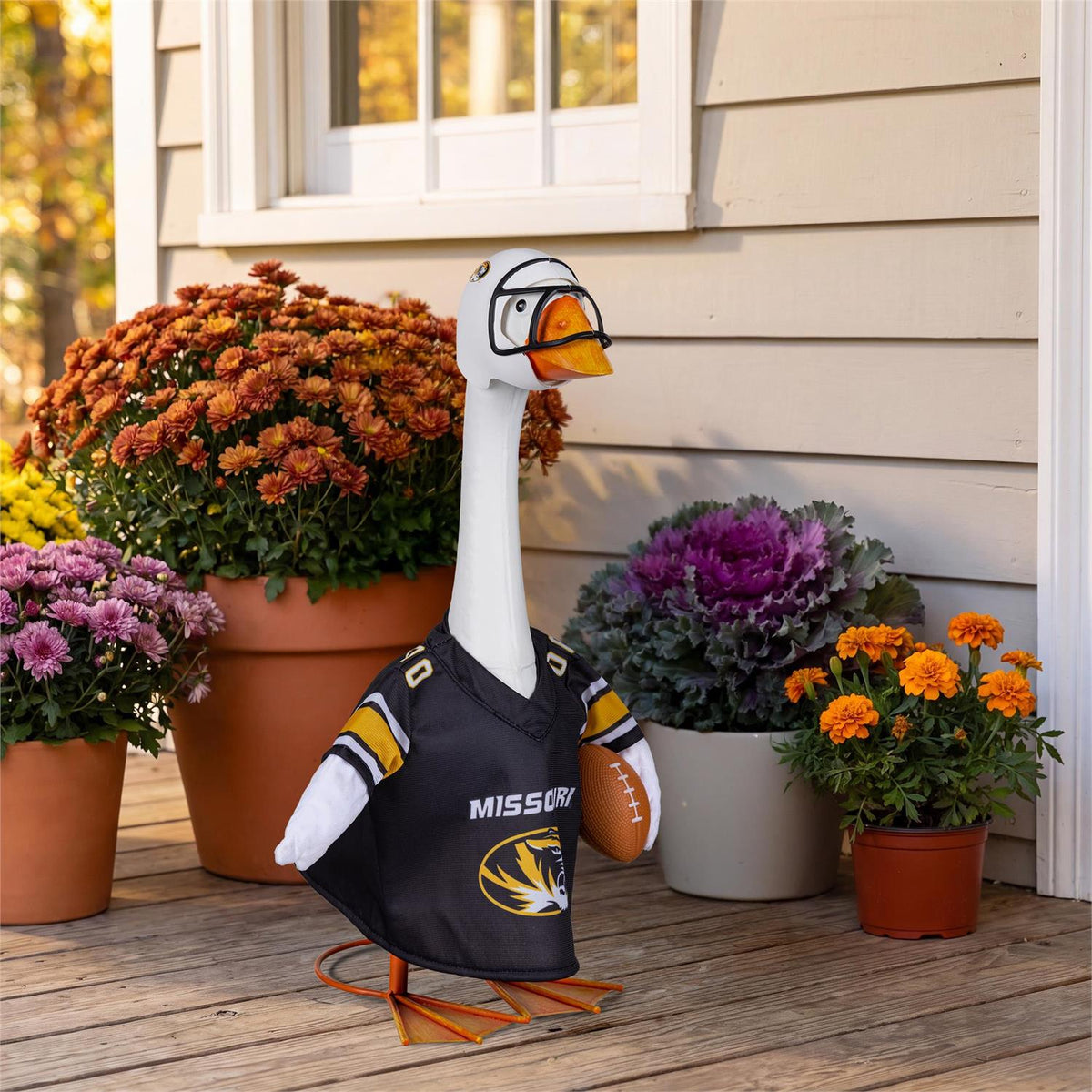 Missouri Tigers Football Porch Goose Outfit for 21 Inch Goose