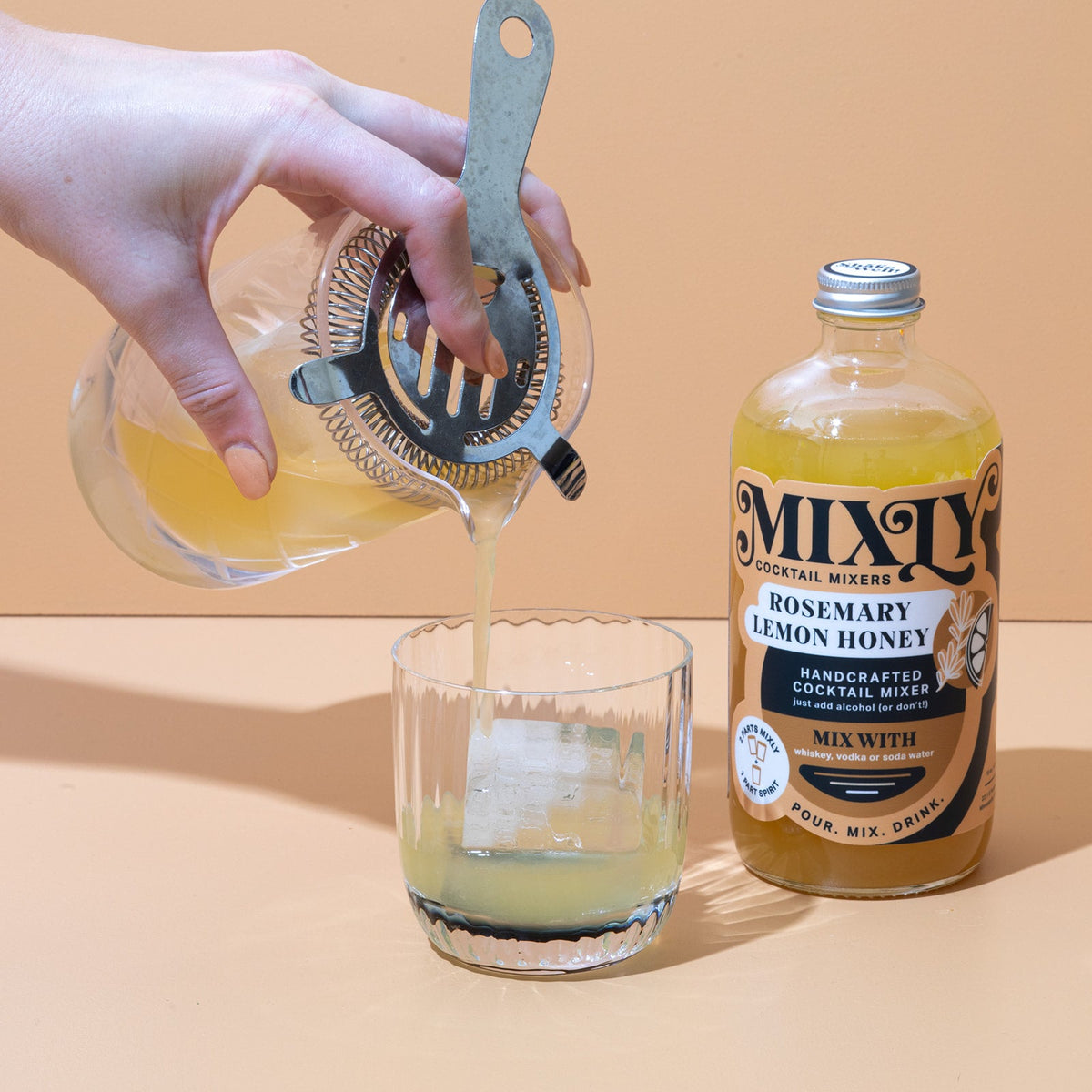 Rosemary Lemon Honey - Whiskey Sour, Hot Toddy Cocktail & Mocktail Mixer
